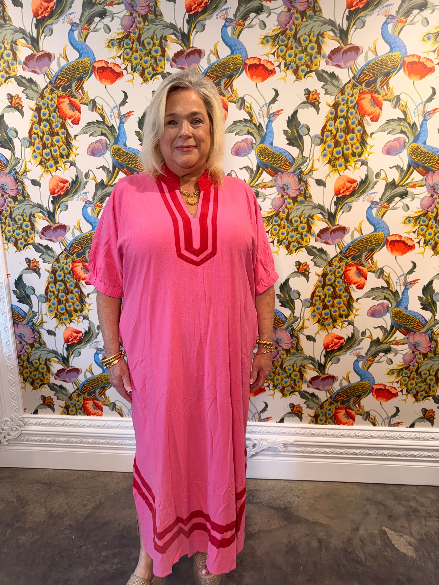 Long pink dress