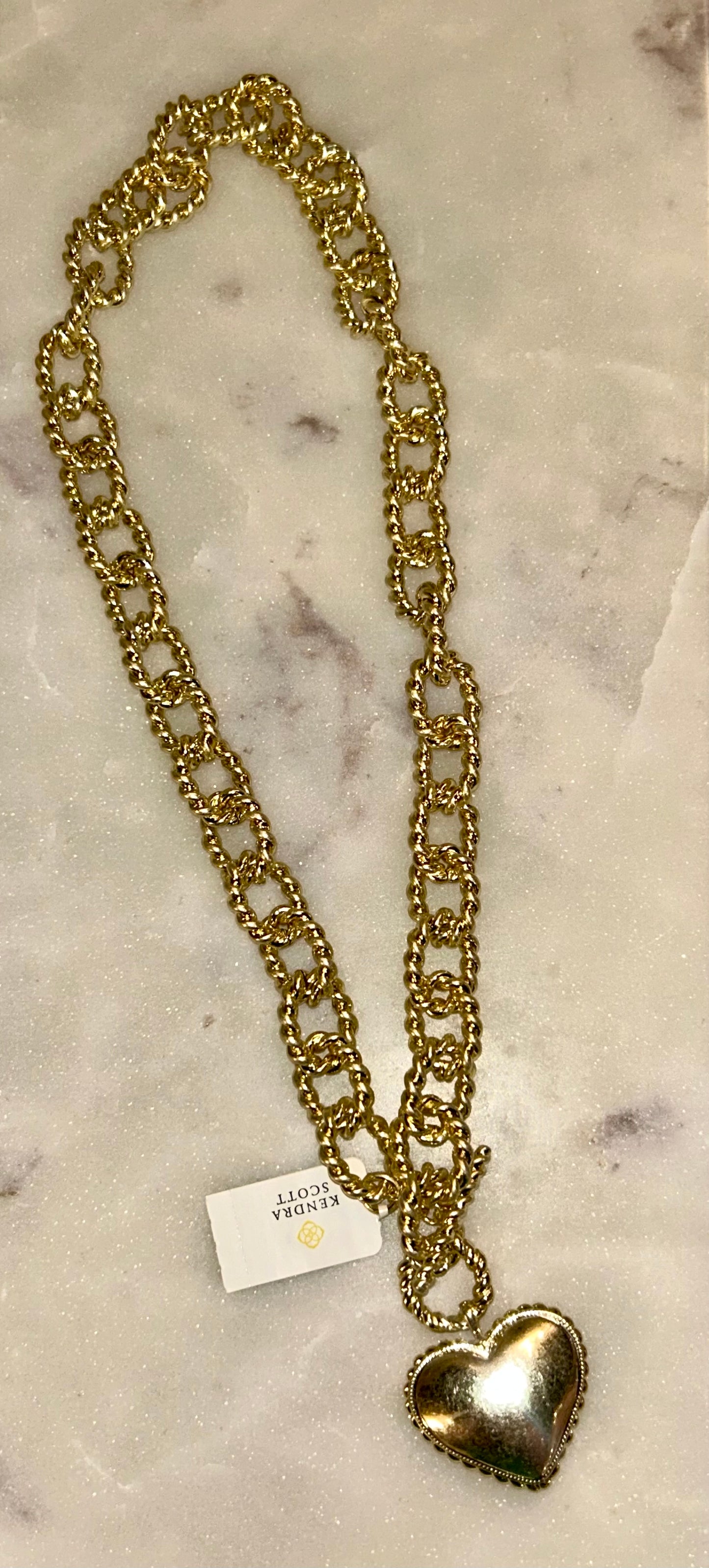 Kendra Scott Haisley Heart Statement Necklace