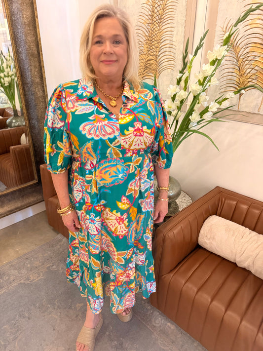 Turquoise dress