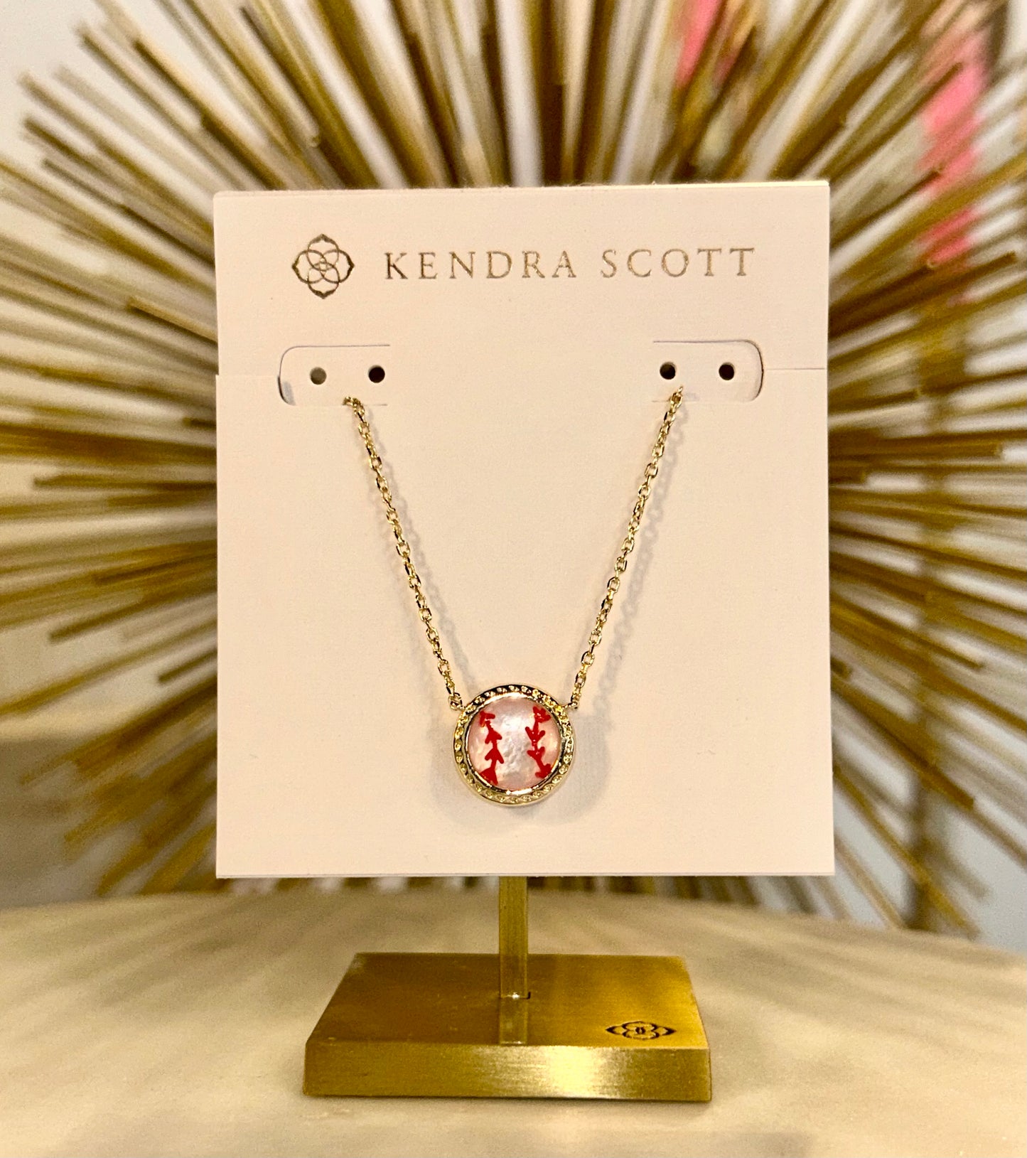 Kendra Scott Baseball Necklace