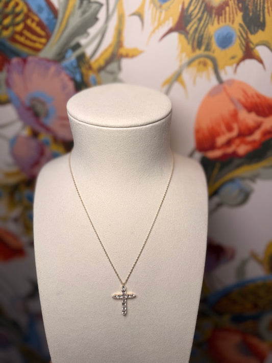 Gold cross necklace